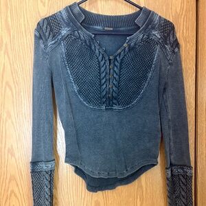 Free People Navy Thermal